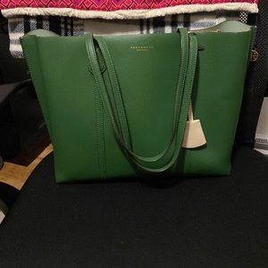 Tory burch green tote